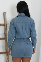 Load image into Gallery viewer, Denim on Denim Skirt Set