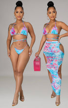 Load image into Gallery viewer, Skies n Flowers Swim Set