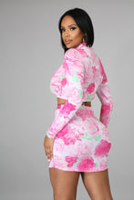 Load image into Gallery viewer, Pink petals skirt set
