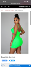 Load image into Gallery viewer, Slime Knit Skirt set
